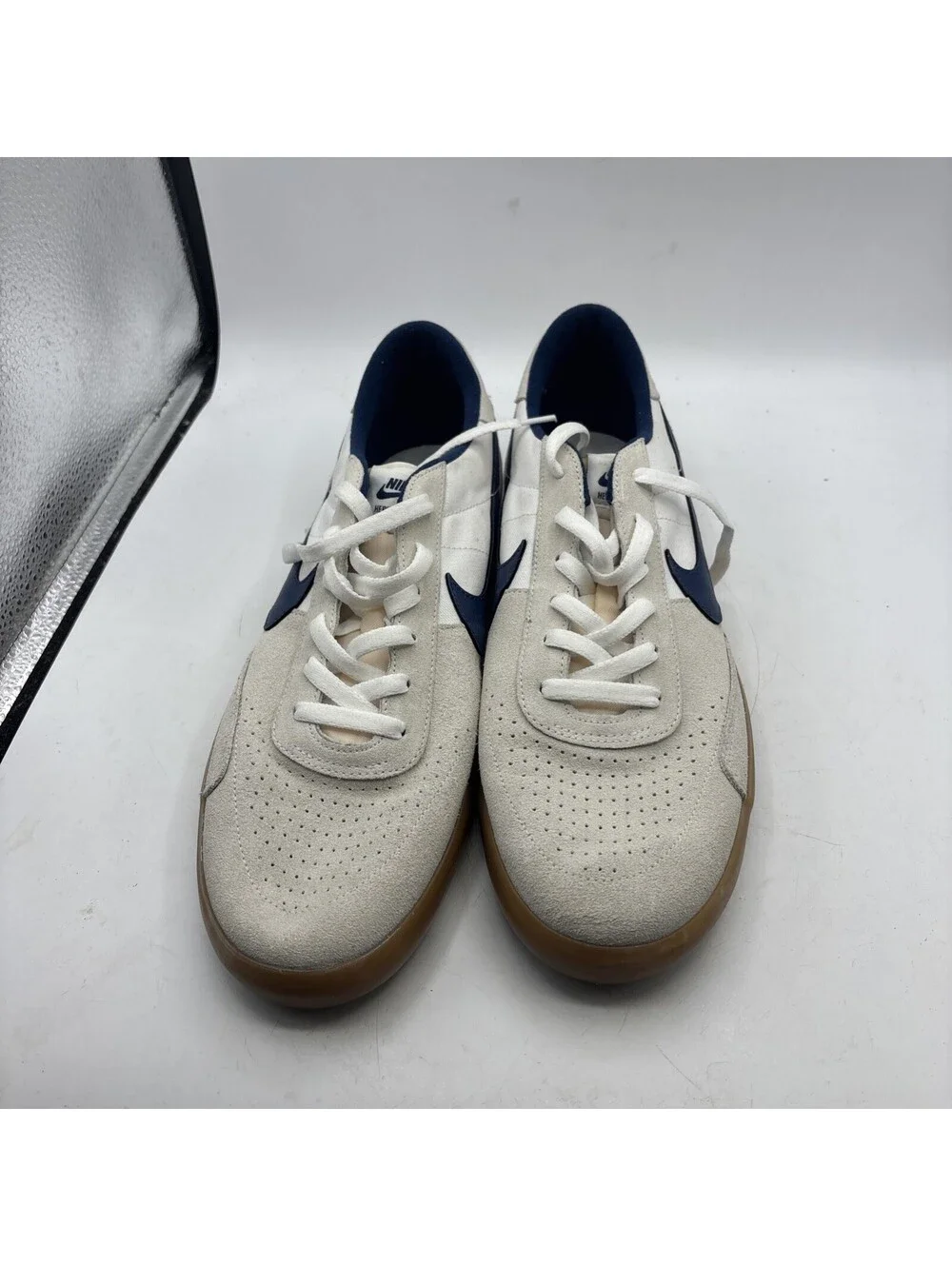 Nike Heritage Vulc SB 'Summit White Navy' Sneakers CD5010-102 Mens Size